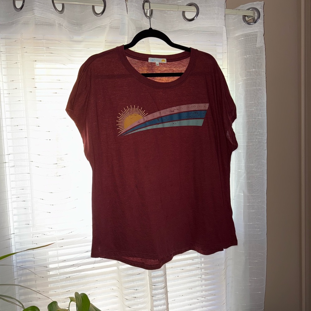 C&C California Maroon Graphic Tee